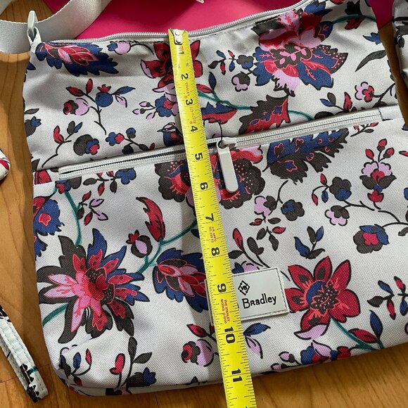 Vera Bradley Water Repellent ECO Hipster Crossbody & Matching Wallet Key Chain - Picture 11 of 11